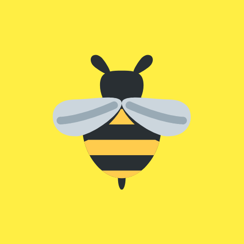 Bee logo that links to the Home page